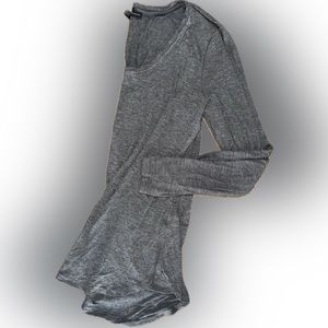 WHBM Grey Tunic w subtle silver sparkle threading